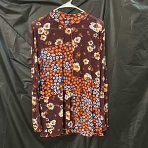 Flowery Nylon Blouse